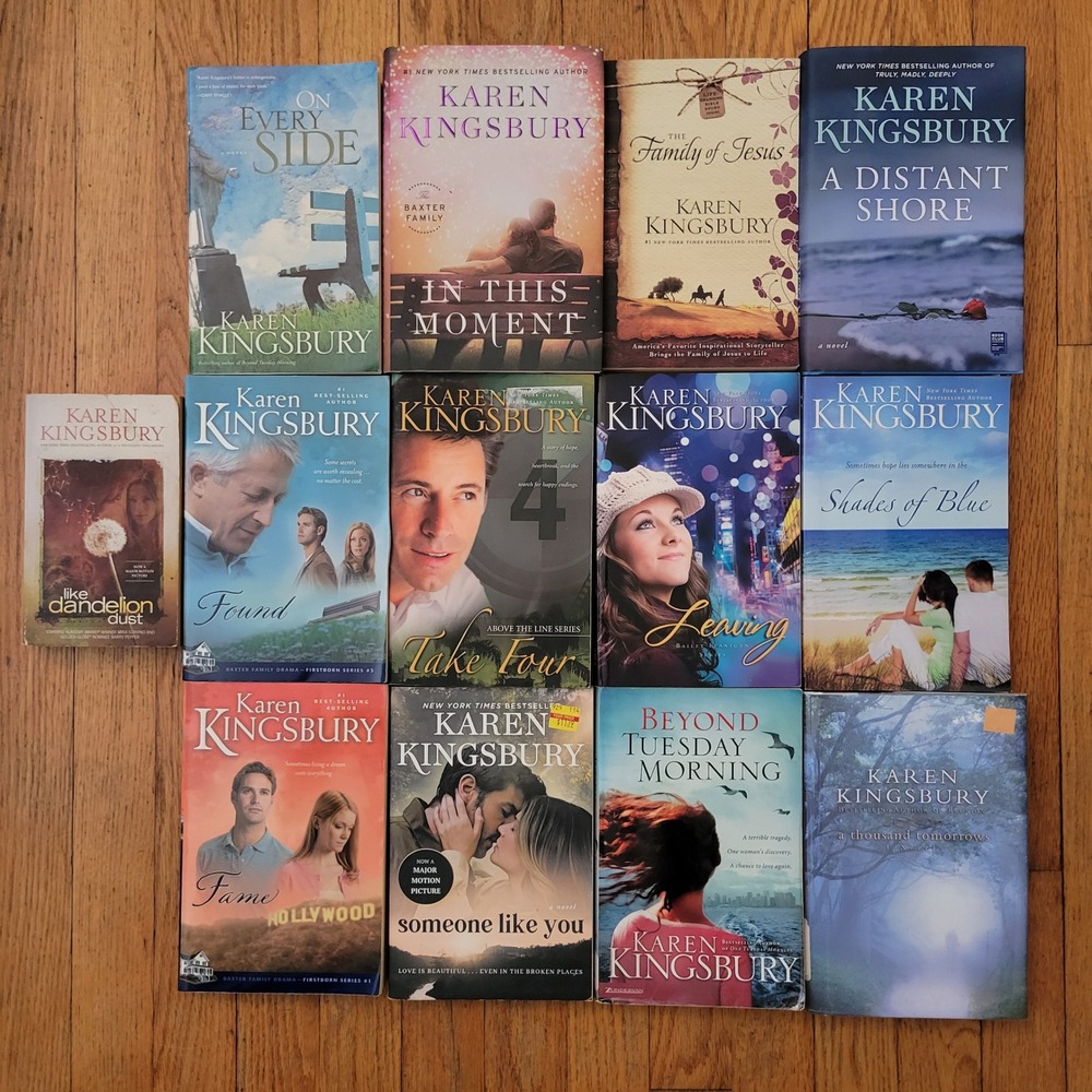 Karen Kingsbury 13 Books Christian Fiction Baxter Family Drama Romance Gift